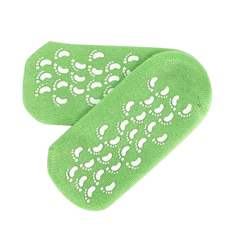 1Pair Multi Colored Essential Oil Moisturizing Socks Gloves For Dry Cracked Feet Nourishing Skin Lubricating Foot Care Massage