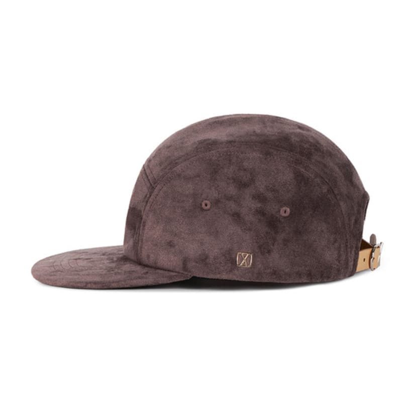 VARZAR VA Square Suede Camp Cap Brown