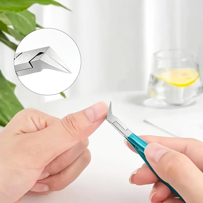 Seniors' Thick Nail Clippers: 1pcs Ingrown Toenail Tool, Straight Blade Stainless Steel