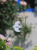 Dove & Bird Tin Iron Garden Decoration: Small House Flower Pot Holder