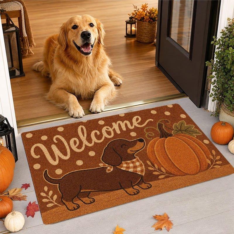 Christmas Gnome Doormat Winter Snowflake Dwarf Print Entry Mat Indoor Front Door Holiday Home Decor Welcome Floor Rug