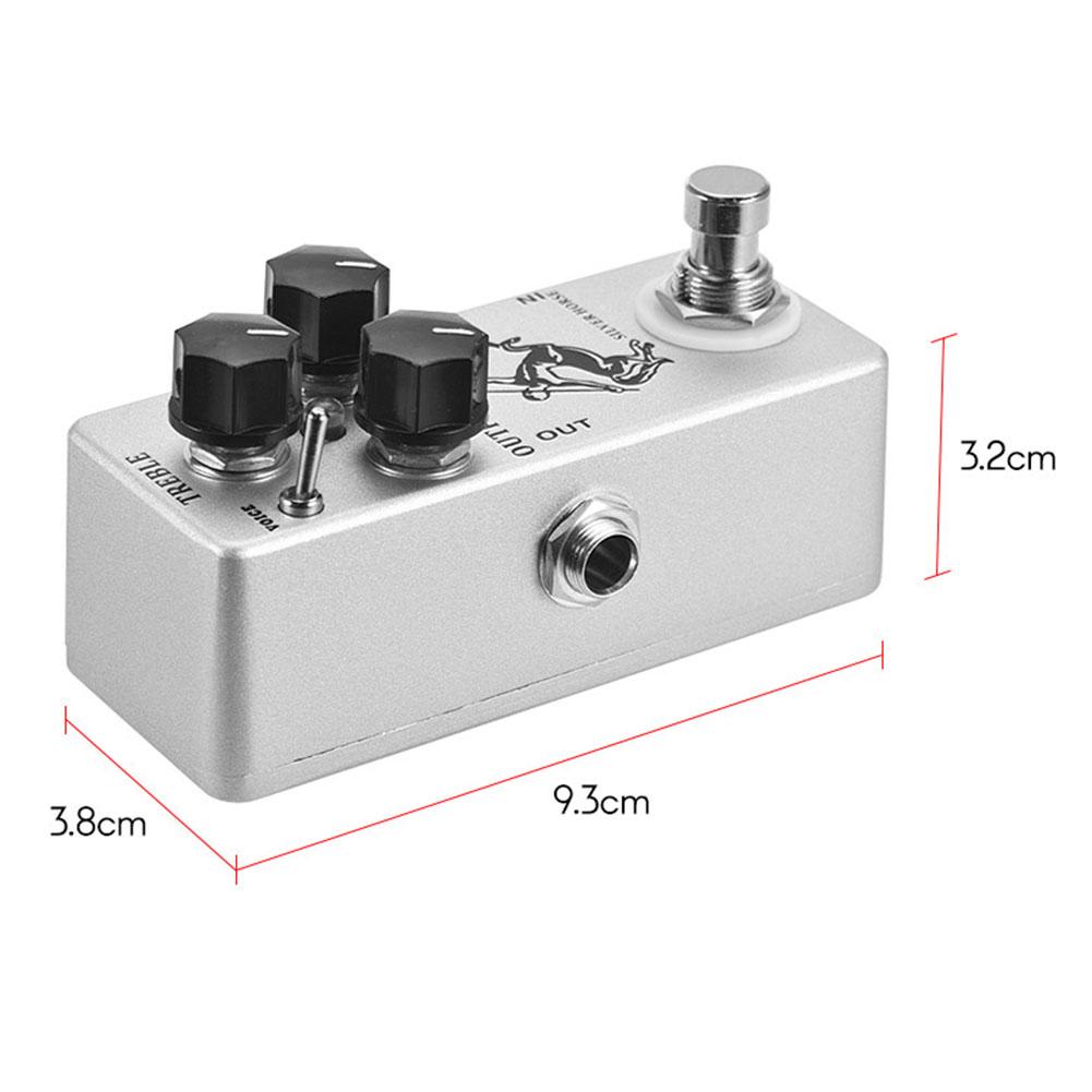 Efekt pedałowy Pedał srebrny 3,7 * 1,5 * 1,3in TREBLE