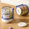 Round Pill Box 4-Compartment Pill Case Drug Dispense Mini Portable Daily Medicine Box Organizer Case Tablet Storage Container