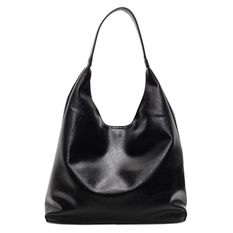 Casual soft surface retro large-capacity bag women's new autumn and winter versatile shoulder bag fashion tote bag