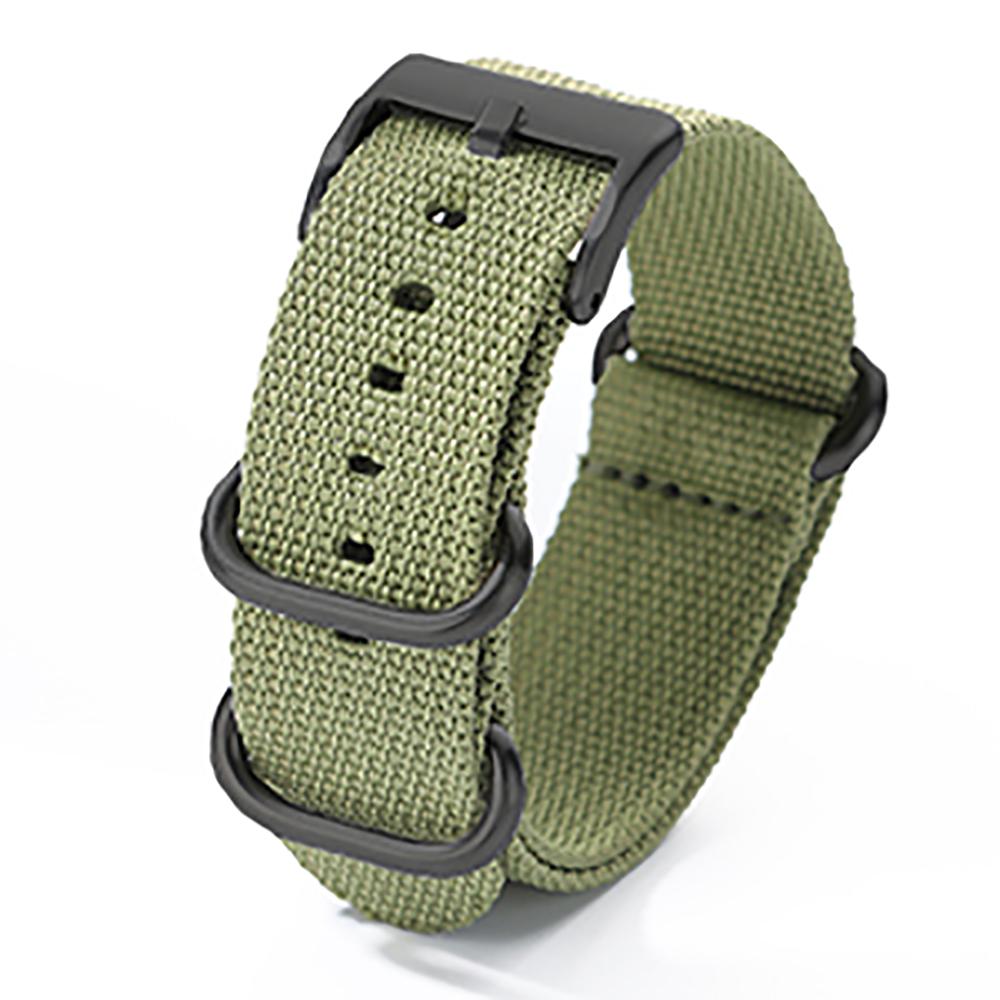 Fashion Ribbed Nylon Watchband Replacement Bracelet Men Women Nylon Watch Band With Silver Pin Buckle 20mm 22mm Universal Strap