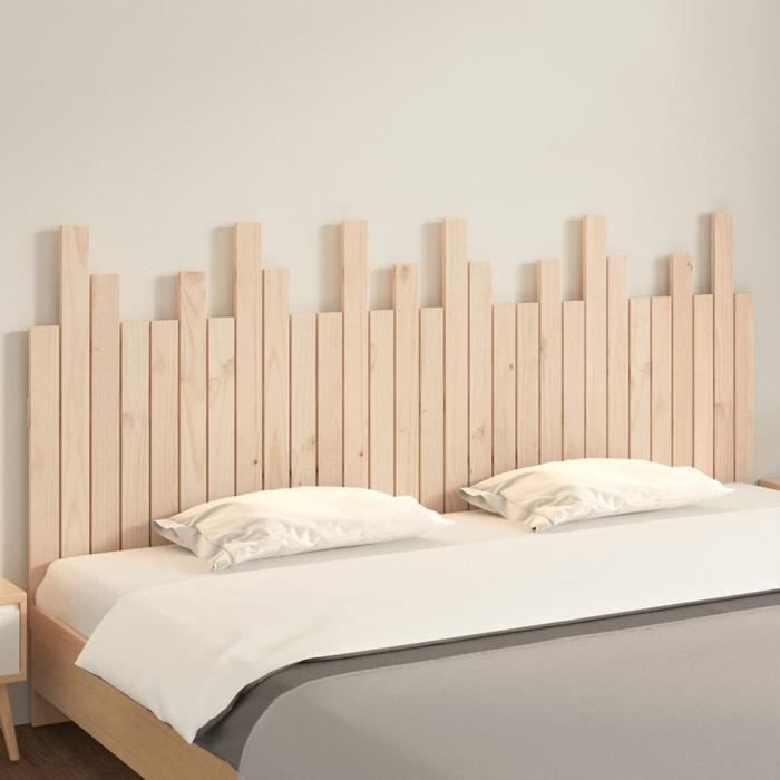 824813 vidaXL Tête de lit murale 185x3x80 cm Bois massif de pin