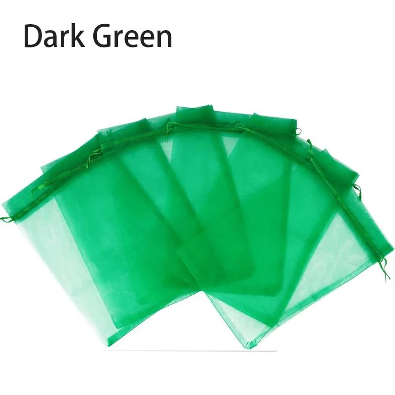 

50/100Pcs Fruit Grape Protection Bags With Drawstring Garden Mesh Netting Bags Plant Cover Mesh Bag for Fruit Flower Vegetables 15x20CM(100PCS)