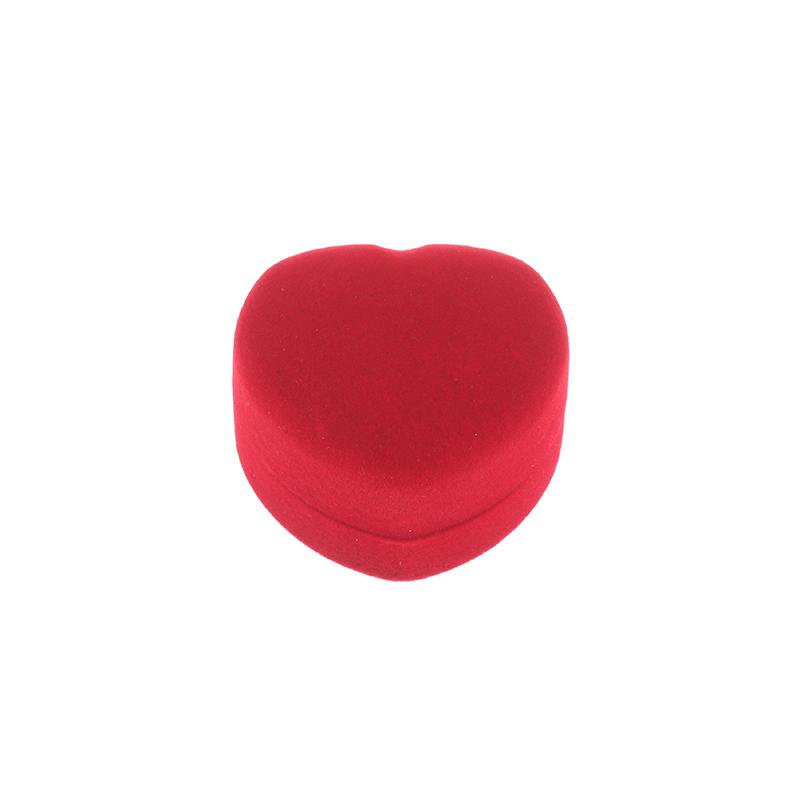 

Velvet Heart-Shaped Necklace Pendant Packaging Box Valentine S Day Engagement Proposal Wedding Ring Box Gift Box Jewelry Case