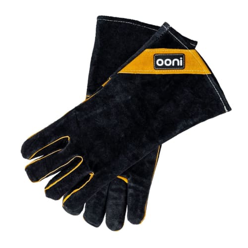 

Ooni Pizza Oven Gloves - Heat and Fire Resistant Protective Heat Gloves for Grilling, Fireplaces, and BBQs, Black