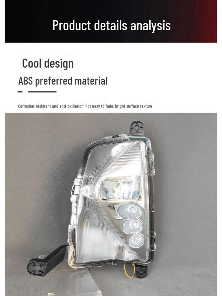 Compatible with 16-18 Toyota Prius LED Daytime Running Lights & Turn Signal Fog Lights
