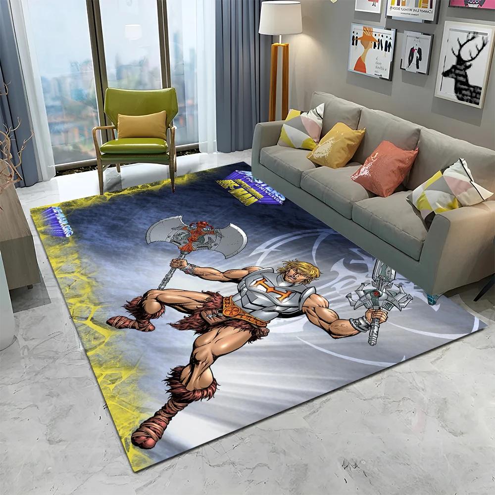 He Man Masters of The Universe Carpet Rug for Home Living Room Bedroom Sofa Doormat Decor,kids Play  Area Rug Non-slip Floor Mat