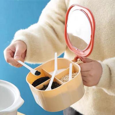 Scatola Porta Condimenti da Cucina in Stile Nordico con Scomparti Multipli, Ideale per Regali
