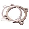 Turbo Exhaust Downpipe Flange 76mm Outlet 4 Bolt Steel Gasket DIY Kit for Garrett T4 GT Series