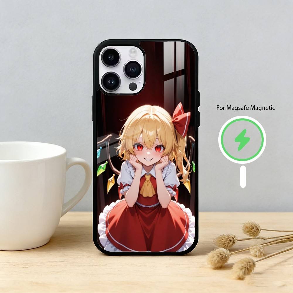 T-TouHou Project Flandre Phone Case For iPhone 17,16,15,14,13,12,Plus,Pro,Max For Magnetic Wireless Charge