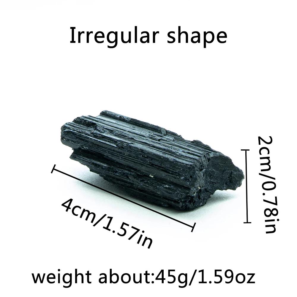 Natural Black Tourmaline Raw Ore Stone Irregular Shape Tourmaline Mineral Specimen Healing Stone Crystal Rocks Collection Gift