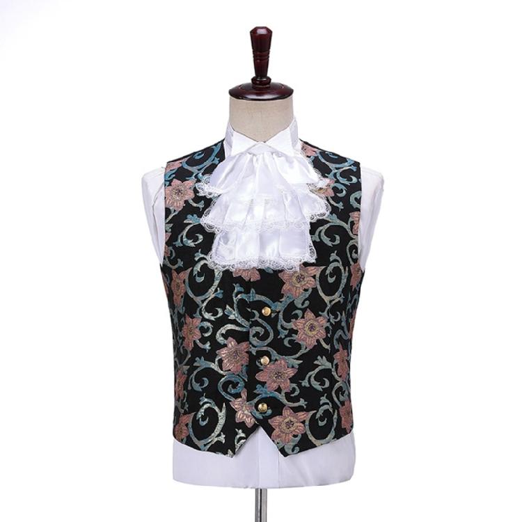 Ruffle Lace Satin Jabot and Cuffs Set Costume Accessory for Men Women Children