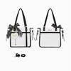 [Bousou Koume] Ita Bag with Heart-Shaped Charm, Otaku Goods, G.trigger Ita Bag, Clear Bag, White/Black [Parallel Import]