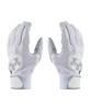 UA Clean Up Batting Gloves Silver YLG [Under Armour] White/Metallic Silver/Metallic