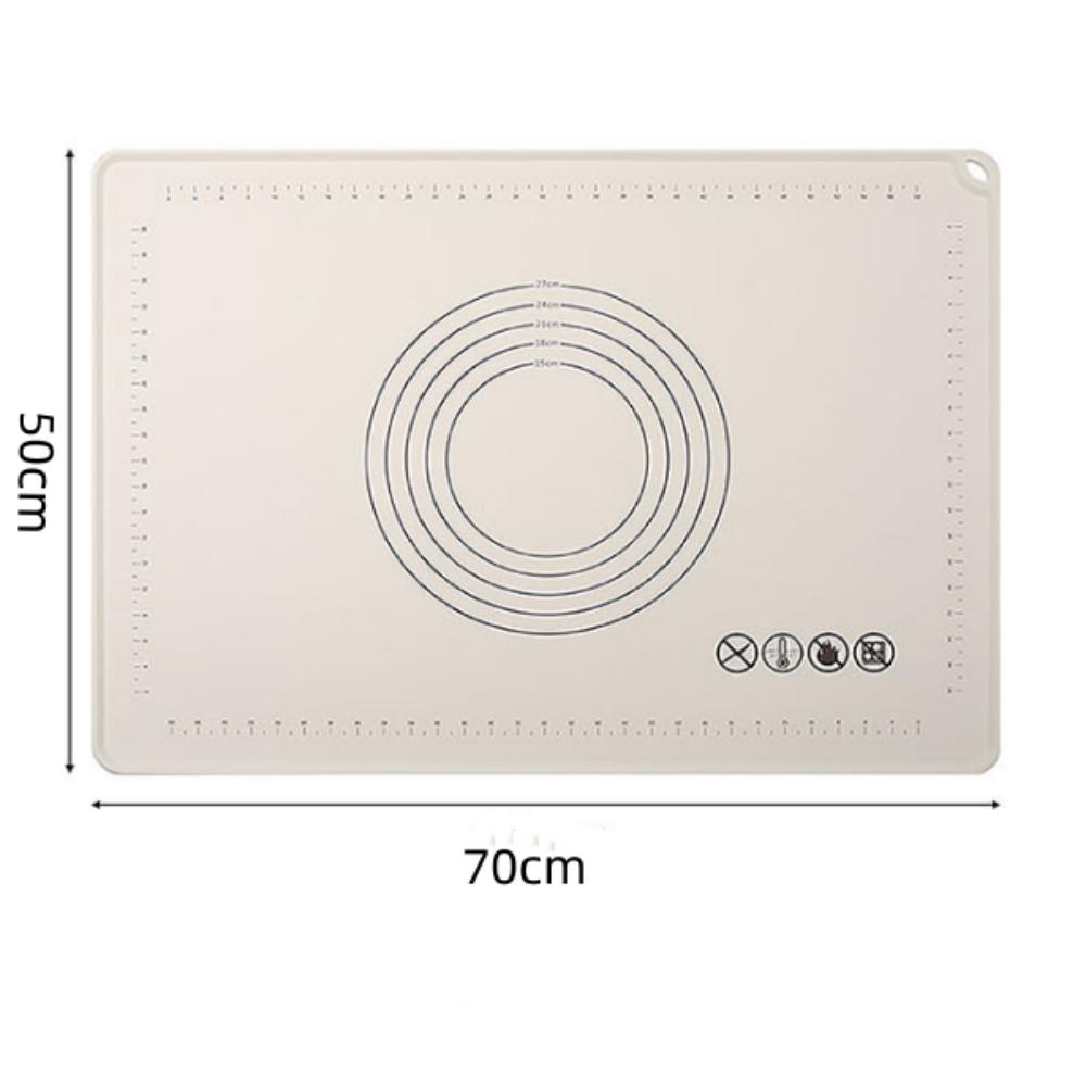 Silicone Baking Mat Kneading Pad Dough Mat Rolling Pin Pizza Cake Dough Maker Kitchen Cooking Grill Non-Stick Gadgets Bakeware