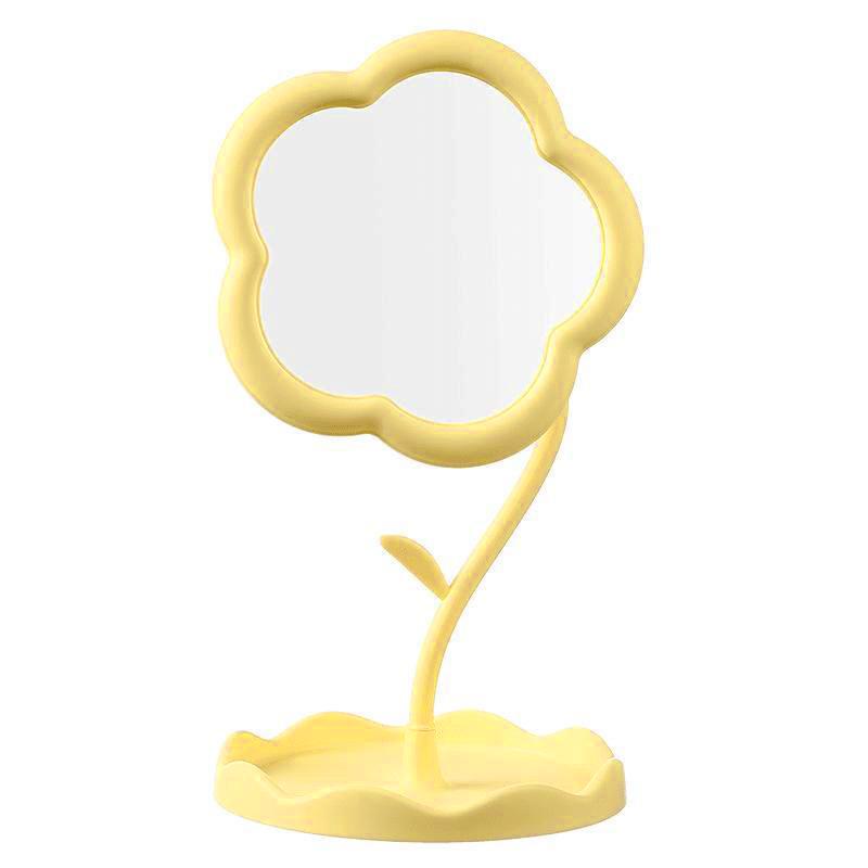 Desktop Sunflower Makeup Mirror Creative Dormitory Desktop High Value Bedroom Mirror Home Decoration Mirror