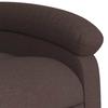 Electric Massage Chair Dark Brown Fabric