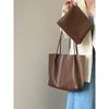 Pu Leather Large Capacity Handbags Women's Shoulder Bags Vintage Ladies Casual Tote Handbags Female Commute Travel Shopping Bag