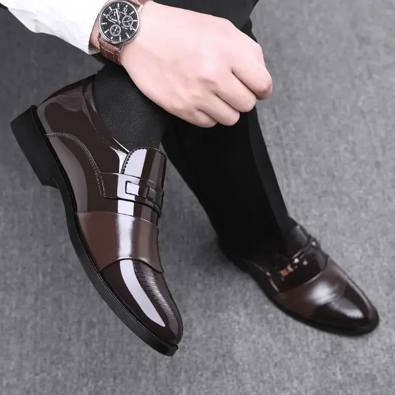 Business Official Social Shoe Male Leather Casual Not 39 Gentleman New Elegant and Classic Italian Suit Party Men's Formal Shoes