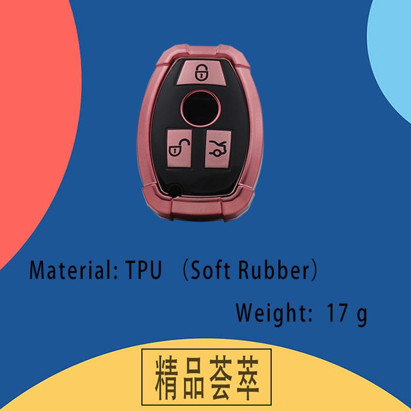 TPU Mecha Car Remote Key Cover Case Shell Key Fob For W204 W463 W176 W251 W205 Protector Holder