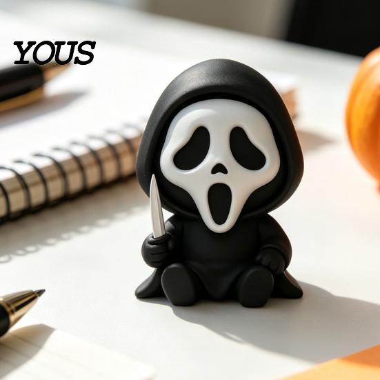 Desktop Gothic Decor Mini Screaming Skeleton Figurine, 3D Printed Collectible Dark Aesthetic Ornament, Creepy Statue for Shelf Durable PLA Figure