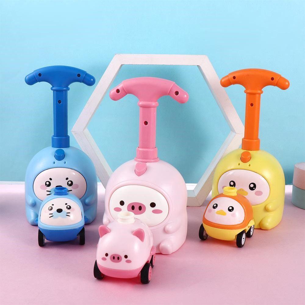Car Tower Design Inertial Air Power Toys Balloon Powered Car Toy  Kid's Birthday