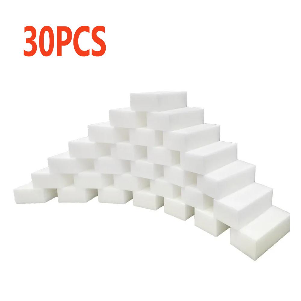 10/30PCS Kitchen Sponge Wipe Sponge Melamine Sponge Magic Cleaning Sponges Eraser Bathroom Cleaning Tool Cleaning Brush