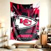 Kansas City Chiefs (5) Tapestry Nadaje Się Do Dekoracji Domów, Akademików I Sypialni Miękkie W Dotyku I Idealny Prezent Dla Przyjaciół I Rodziny