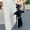 Spring Autumn Girls' Casual Sets Kids Long-sleeved Jacket+Pants 2Pcs Outfits Clothes Children Sports Suits