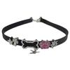 Sweet And Cool Personality Splicing Cat Claw Bone Collar Niche Design Diamond-Encrusted Star Choker Necklace Spice Girl Necklace