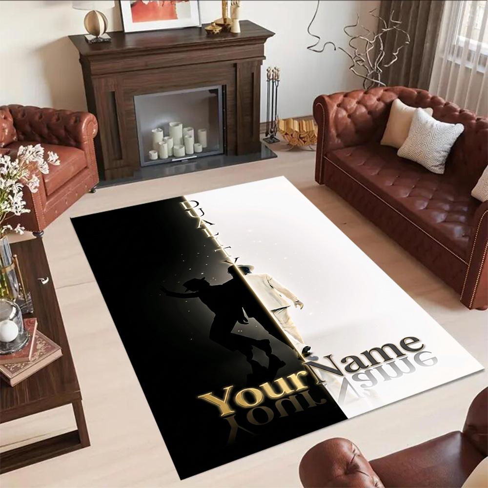 Michael Jackson 36 Personalized Text Carpet Suitable for Foyer Decorate Room Game Room Dining Room Anti-slip Rug Decorate Offices