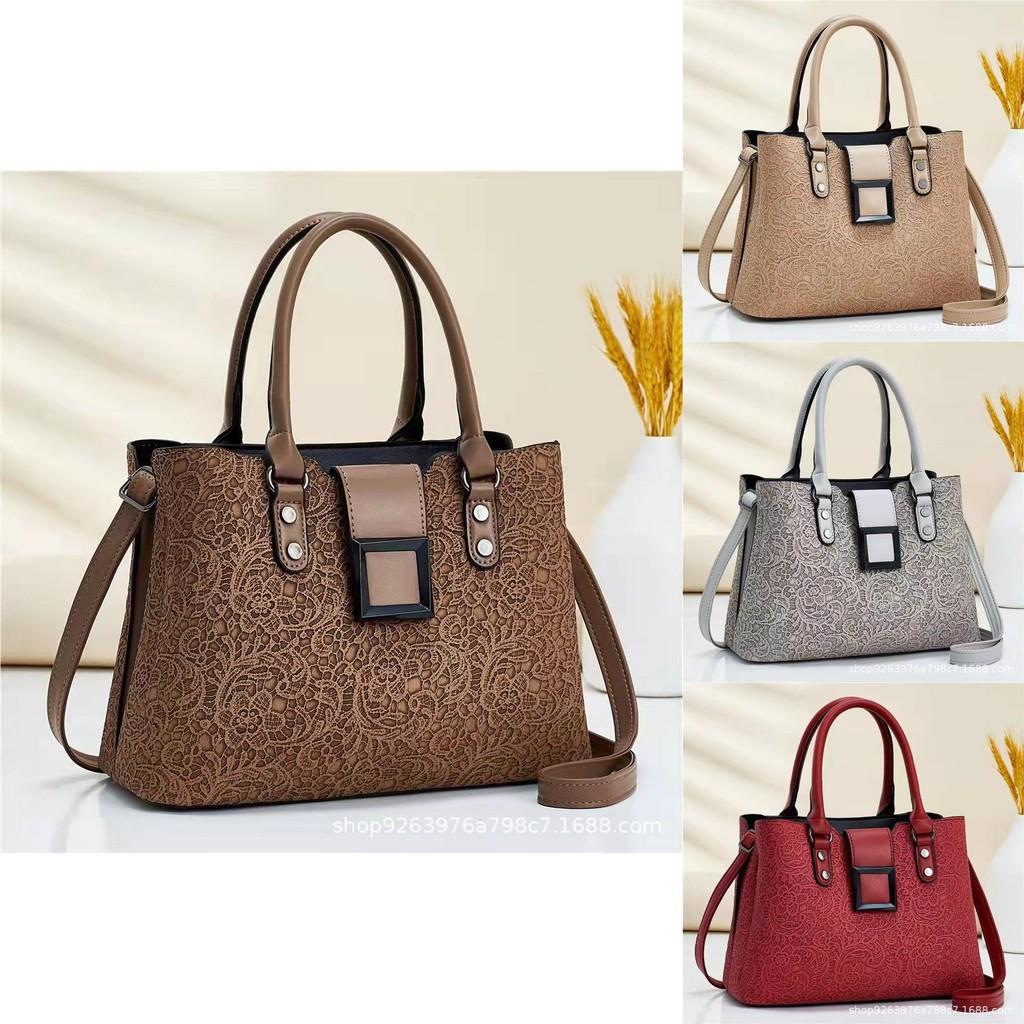 Stylish And Spacious Pu Tote Bag For Women With Versatile Colors And Retro Design