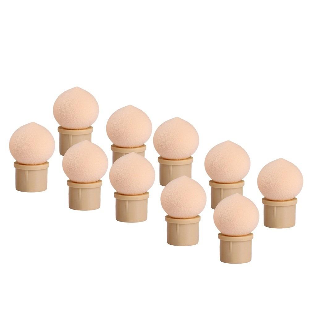 10pcs Sharp End Replaceable Sponge Head Sponge Glitter Powder Sponge Tip Salon Use Sharp End