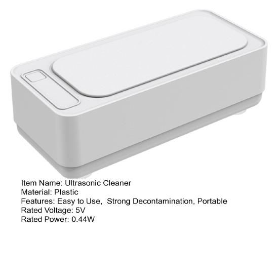 Ultrasonic Cleaner USB Charging 45kHz High Frequency Glasses Jewelry Electric Vibration Cleaning