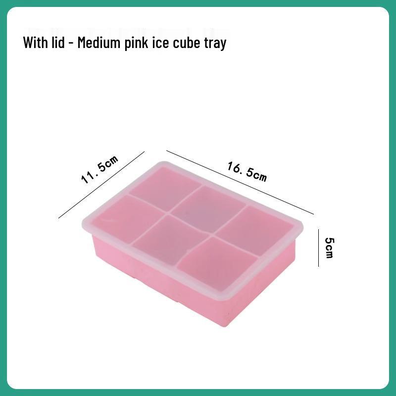 Silicone Ice Tray for Homemade Ice Cubes and Ice Cream - Food Grade, Large Capacity.