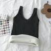 "881 Warm Plus Velvet Thickened Camisole for Autumn and Winter – Comfortable Slim Fit Vest for Layering"