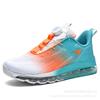 Extra Large Size Men's Rotating Button Full Palm Air Cushion Can Be Worn In All Seasons, Casual Shoes, Fly-woven Breathable Sports Running Shoes