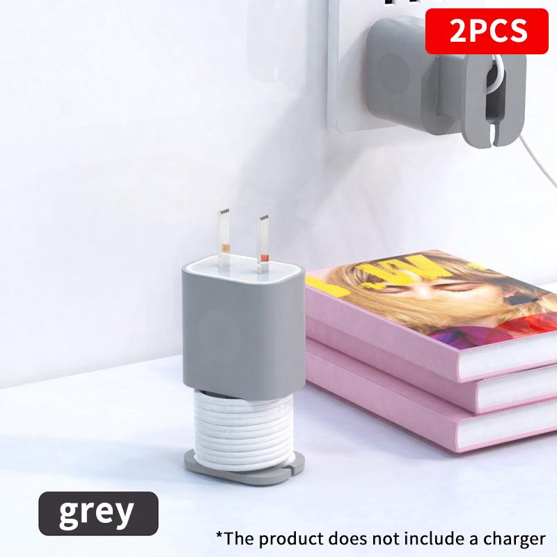 

2 шт. Силиконовый чехол-протектор для зарядного устройства, органайзер для намотки кабеля для передачи данных для зарядного устройства iPhone 18 Вт/20 Вт, протектор для зарядного устройства, намотка для хранения кабеля для передачи данных