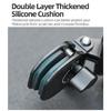 Secure Action Camera Windshield Bracket Support Thickened Silicone Padding for Bike, Aluminum with Strong Clamping Force