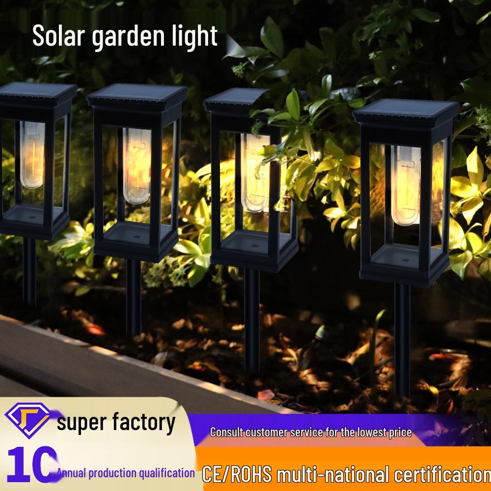 

Waterproof Solar Lawn & Courtyard Light with Tungsten Filament Single Pack