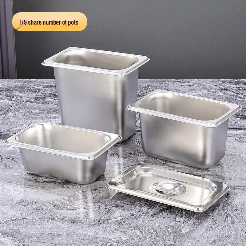 

Yuzhuxun Rectangular Stainless Steel GN Pan with Lid