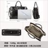 Full Grain Top Layer Cowhide Multi Compartment Men's Briefcase Can Hold 14.2-inch Genuine Leather Laptop Bag