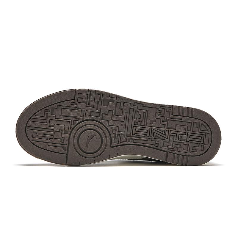 New Anta Street Play Series Anti Slip Wear Resistant Low Top Skateboard Shoes Men's Gray White 912448019-1