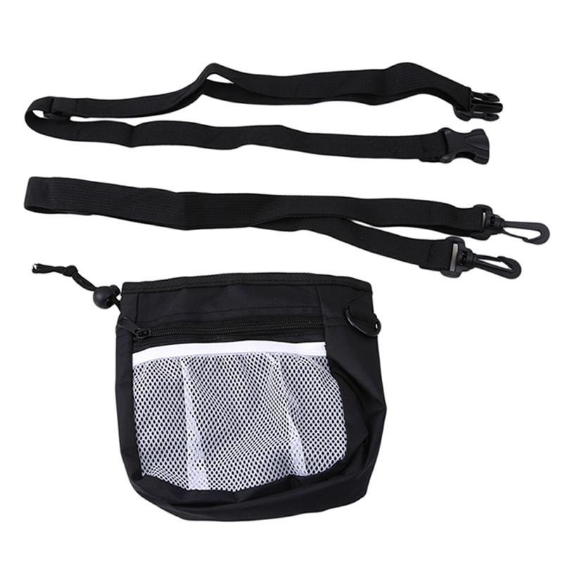 

Портативная сумка для лакомств для собак, сумка для кормления собак для тренировок, большая вместительная поясная сумка для дрессировки собак чёрный