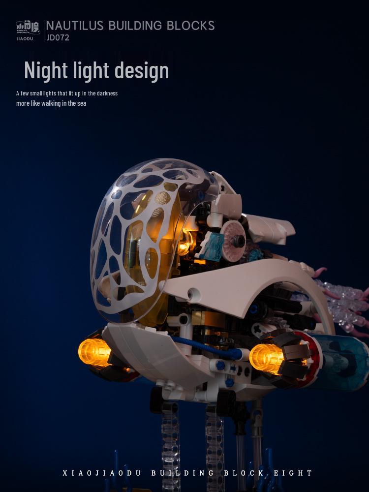 JD072 Nautilus Mechanical Punk Building Block Toy for Adults
