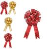 Grand Nœud Décoratif Rouge de Noël avec Design à Double Couche pour la Décoration Festive des Fêtes